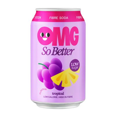 Carbonated soft drink OMG Tropica, 330 ml